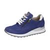 Keilsneaker WALDLÄUFER "HIROKO", Damen, Gr. 8 (42), blau (royalblau, weiß), Nubukleder, Textil, Nappaleder, sportlich, Schuhe Sneaker, Schnürschuh, Freizeitschuh, Halbschuh, Kontrastbesatz, Weite H