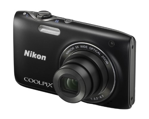 Nikon COOLPIX S3100 Compact Digital Camera - Black (14MP, 5x Optical Zoom) 2.7 inch LCD (Renewed)