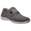 Klettschuh JOSEF SEIBEL "New Anvers 83", Herren, Gr. 44, grau (asphalt), Leder, klassisch, Schuhe, Slipper, Komfortschuh in extraweiter Form