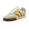 Sneaker GANT "Baylle", Herren, Gr. 43, beige (beige, orange), Veloursleder, Nylon, kontrastfarbene Details, sportlich, Schuhe, Retro Sneaker, Schnürschuh mit dezentem Logo