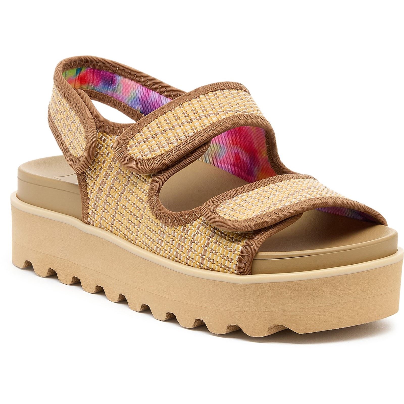 Rocket Dog Balmy Raffia Textile Womens Natural Sandals - Size UK 8 | Rocket Dog Sale | Discount Designer Brands