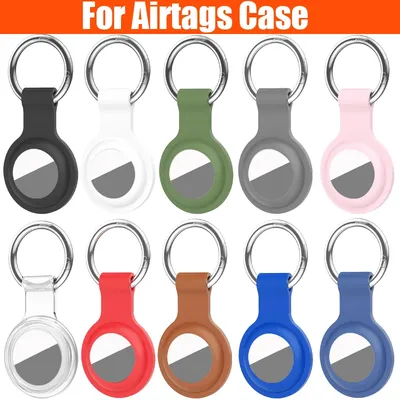 Abdeckung für Apple Airtags Hülle, flüssiges Silikon, Schutzhülle, Tracker, Zubehör, kratzfeste Hülle, Schlüsselanhänger, Air-Tag-Hülle