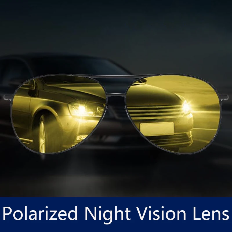 Polarisierte Nachtsichtlinse 1,56 1,61 1,67 Sonnenbrille Nachtfahrten Spezialbrille Linsen Myopie Anti-Fernlicht-Beleuchtungsbrille Image
