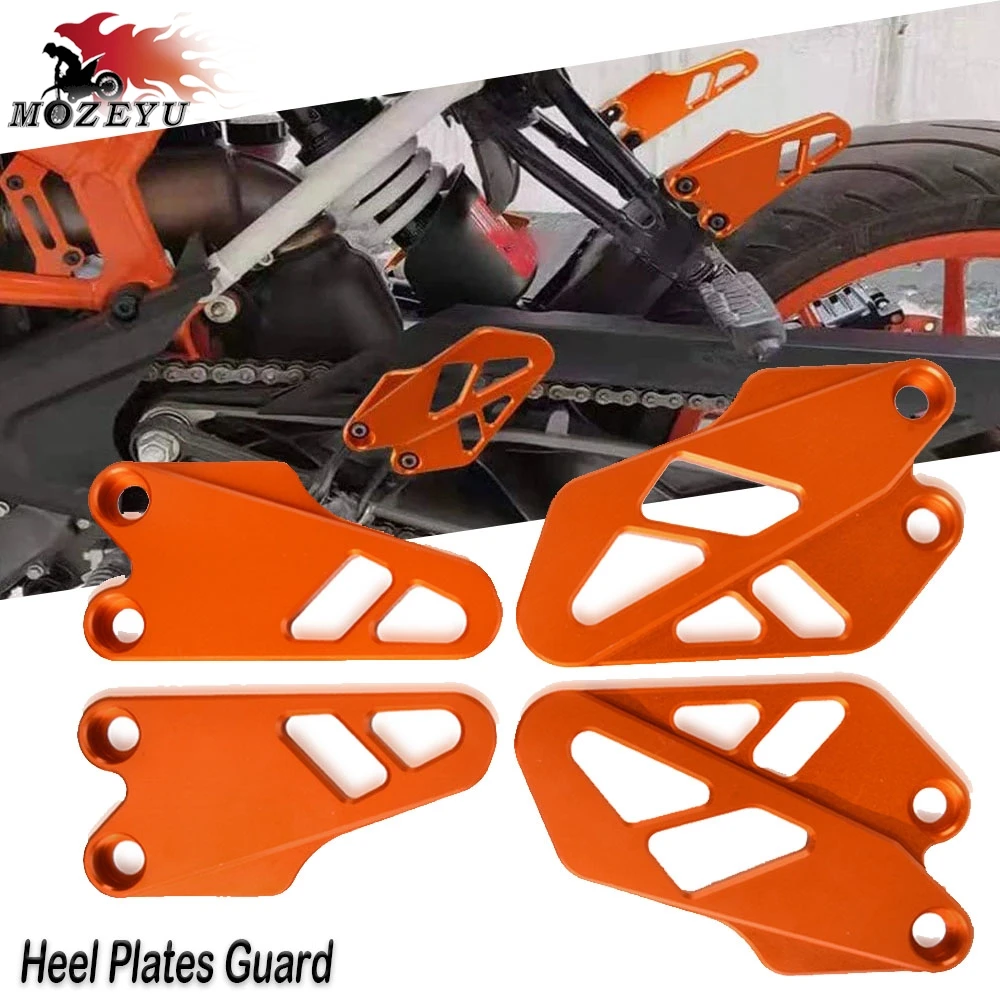 Für Duke 125 200 250 390 duke 2017 2018 2019 2020 2021 2022 2023 Motorrad Zubehör Vorne Hinten Ferse Platten Schutzfolie Image