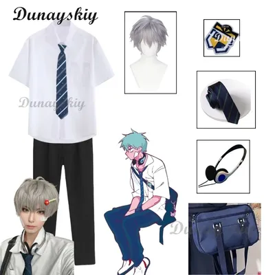 Anime Alien Bühne Till Cosplay Kostüm Perücke Prop Tasche Schuluniform Kleidung Halloween Party Show Image