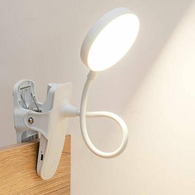 WAY - Klemm-Schreibtischlampe, led 3-Farben, stufenlos dimmbar, Klemmlampe für Bett, 360° flexible Image