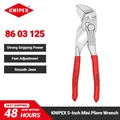KNIPEX-Mini Pince en Acier Chromé, Réglage Rapide, Multifonction, Maintien, Pressage, Cintrage, 5 Pouces, 86, 03, 125