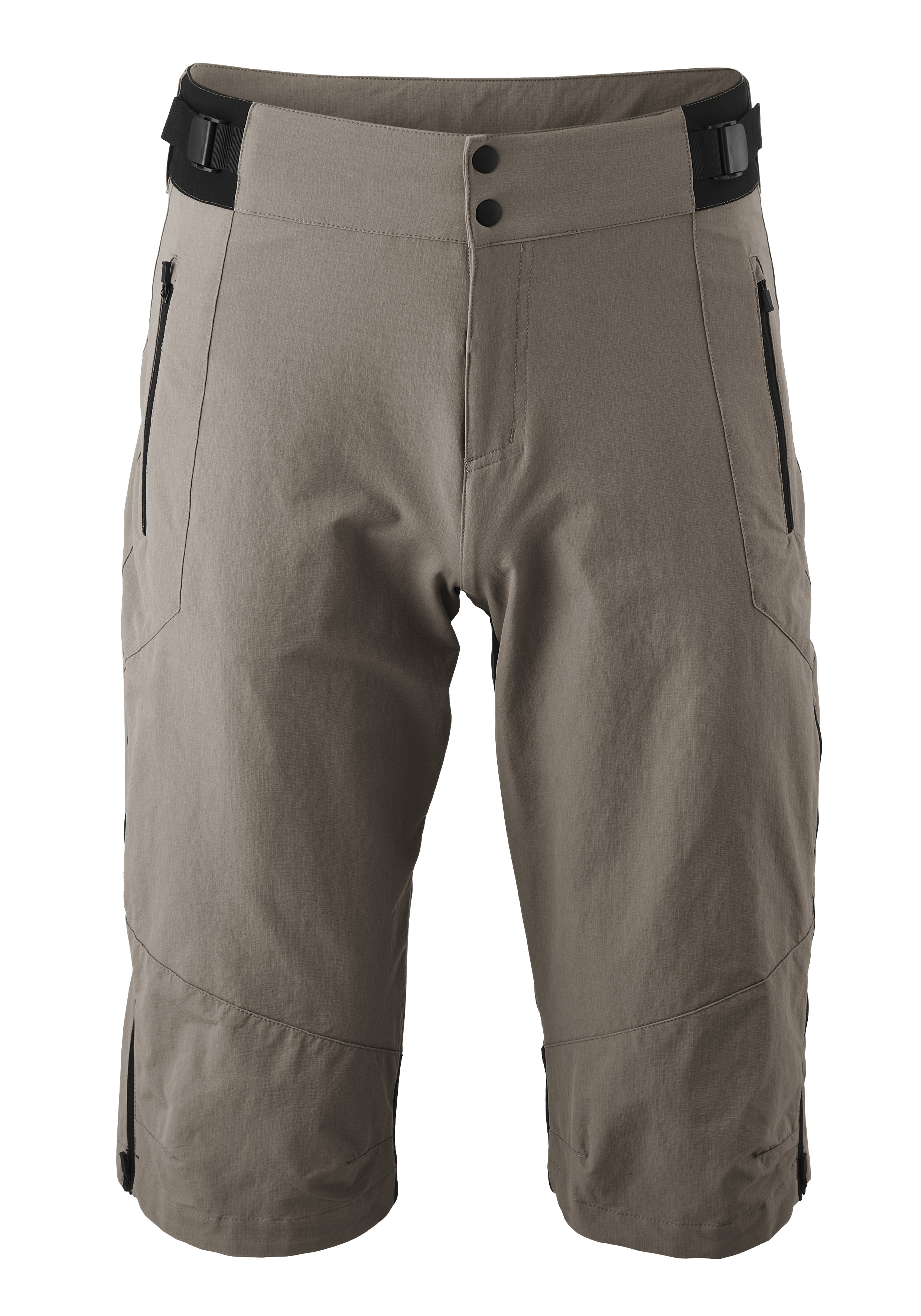Fahrradhose GONSO "Trail Shorts M", Herren, Gr. S, Normalgrößen, grau (terragrau), 93% Polyamid, 7% Elasthan, Hosen, Strapazierfähig und formstabil Image