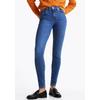 Skinny-fit-Jeans TOMMY HILFIGER "HERITAGE COMO SKINNY RW", Damen, Gr. 24, Länge 30, blau (nos mid blau), Denim/Jeans, Obermaterial: 95% Baumwolle, 4% Elastomultiester, 1% Elasthan, unifarben, casual, skinny fit lang, Jeans, mit Tommy Hilfiger...
