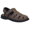 Sandale JOSEF SEIBEL "Max 92", Herren, Gr. 42, orange (brasil), Leder, klassisch, Schuhe, Bäckersandale, Komfortschuh, Klettschuh in weiter Form