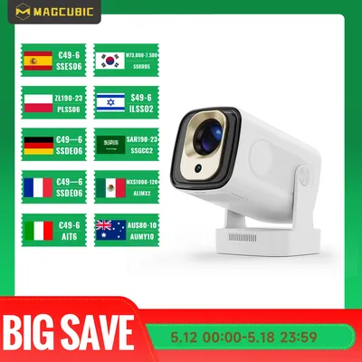 Magcubic HY310 Mini Projector Auto Focus 4K Native 1080P 330ANSI Android11 5W Speaker Air Mouse