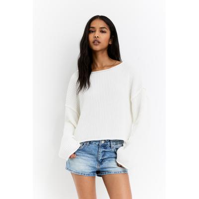 Ribbed Cropped Sweater
