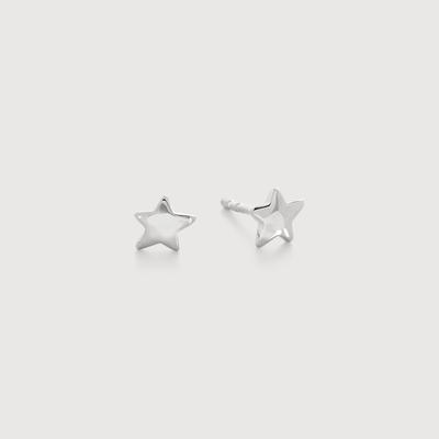 Sterling Silver Star Stud Earrings