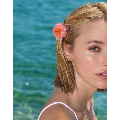 Bershka 3-Pack Of Flower Hair Clips Women Orange