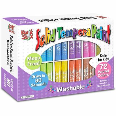 Kwik Stix Tempera Paint/Paper Set, Stick, Assorted Pastel (TPG692)