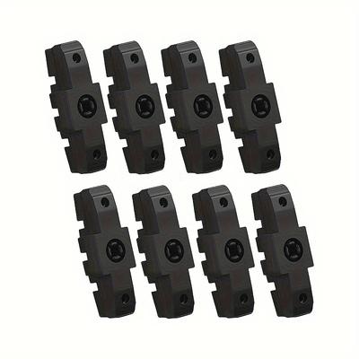 TEMU 2/4/6/8pcs Bicycle Brake Pads Replacement Compatible With Hs11/hs22/hs24/ Rubber Road Bike Brake Covers Bike Accessories Black Image