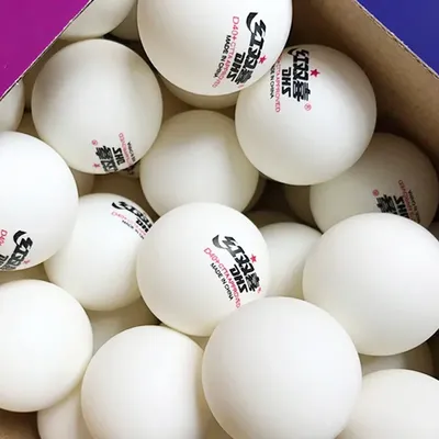 120 Stück DHS 1-Sterne D40+ Tischtennisbälle, neues Material, 1-Sterne-Nähte Kunststoff-Poly-Ping-Pong-Bälle Image