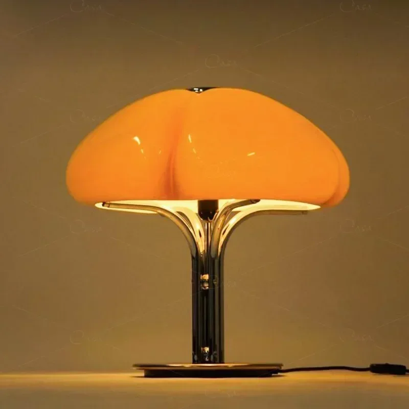 Nordic Kreative Kürbis LED Schreibtisch Lampe Schlafzimmer Bett Kopf Studie Mittleren Bauhaus Retro Luxus Designer Wohnzimmer Atmosphäre Licht