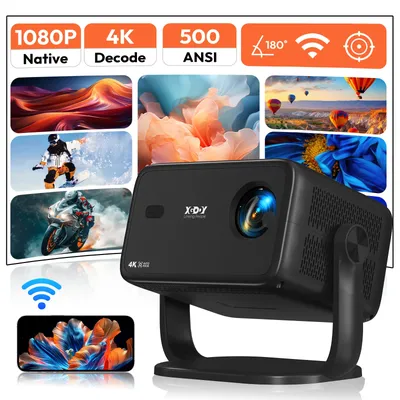 Android-Projektor 18000LMS 1080p 4k 3D 5G WiFi Autofokus Video Heimkino BT Image