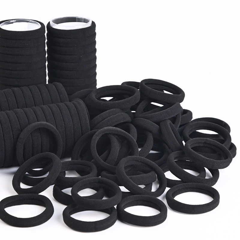20/50/100 Stück Vier Jahreszeiten elastische Haarbänder Mädchen 4 cm Süßigkeiten Scrunchie Gummiband Haargummis Clips Stirnband Haarschmuck Image