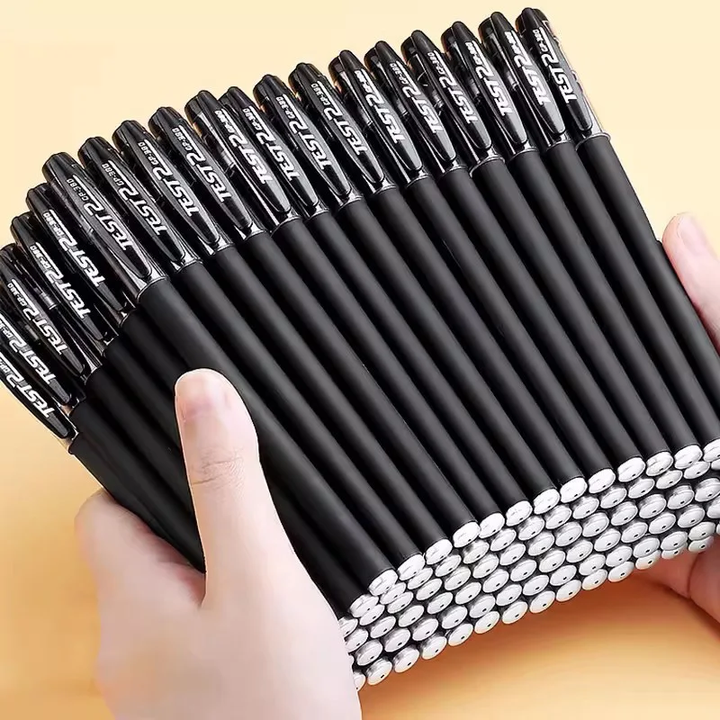 10 teile/los Gel Stift Set Schwarz Refill Gel Stifte Kugel Spitze 0,5mm Schule, Büro Prüfung Liefert Schreibwaren Kawaii Zubehör schreibwaren Image