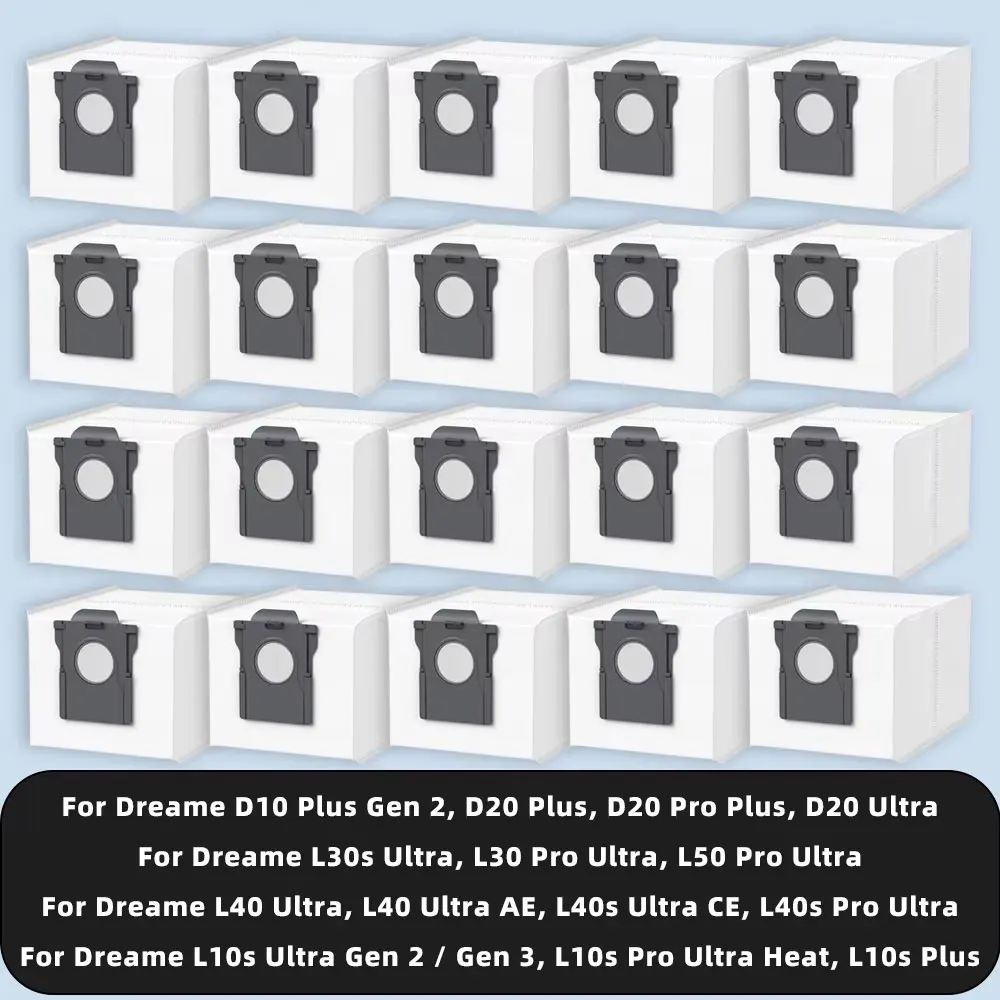 Staubbeutel kompatibel für Dreame D10 Plus Gen 2, D20 Ultra / Pro Plus, L10s Ultra Gen 2 / Gen 3, L10s Pro Ultra Heat, L10s Plus, L40 Ultra AE, L40s Ultra CE, L30s L40 Ultra, L30 L40s L50 Pro Ultra Image