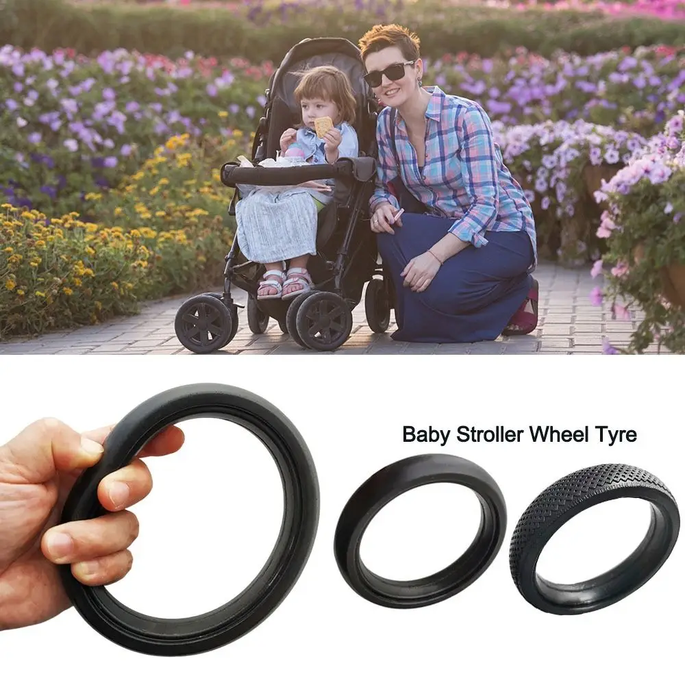Gummi Baby Kinderwagen Rad Reifen Kinderwagen Ersatz Stille Lager Kinderwagen Ersatzteil für Babyzenes Yoyo Yoya YuYu Image