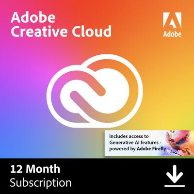 Adobe Creative Cloud Indiv 2025 Edu, 1 Yr Subscription, Mac & Windows, Download