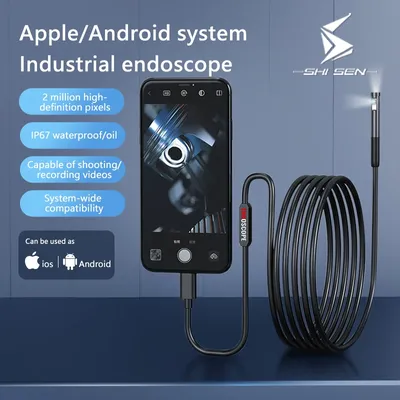 HD 1080P Single/Dual Lens Endoscope Inspection Camera for Android & iOS Mini Waterproof Inspection