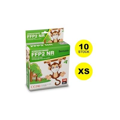 Denver FFP2 Atemschutzmasken 10 Stk. XS, 5-Schicht-Filtersystem, hochgradige Filterung von 95 % Premium Qualität Semask Image