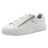 Plateausneaker MARCO TOZZI, Herren, Gr. 43, weiß, Lederimitat, unifarben, sportlich, Schuhe, Freizeitschuh, Halbschuh, Schnürschuh mit Perforierung