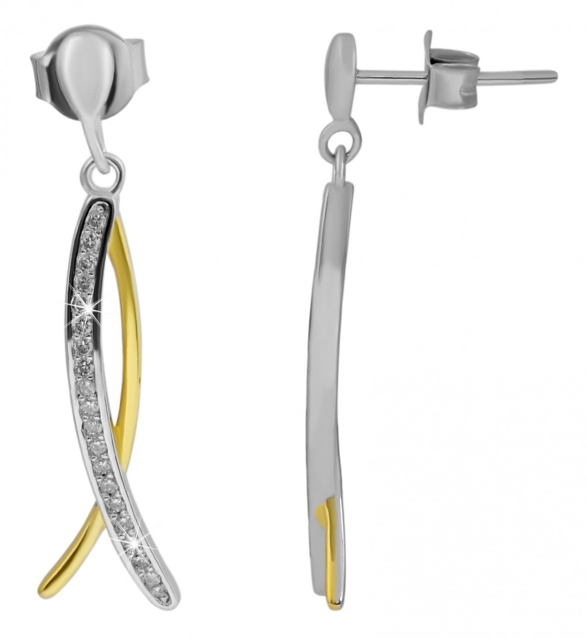 Paar Ohrhänger ADELIA´S, silber, Ohrringe, Damen, Damen, Silber 925 (Sterlingsilber) Image