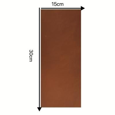 TEMU Premium Full-grain Top Layer Cowhide Leather Sheet, 1.8-2.1mm Thick - Ideal For Handmade Bags, Keychains & Pen Cases, Craft Supplies|realistic |thick Craft Material, Cowhide Leather