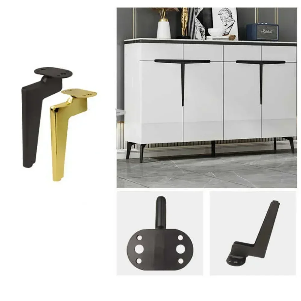 4 pcs 15cm Sofa Zubehör Teile Möbel komponenten schwarz goldene Möbel beine Metall bett füße Tisch füße Möbel beine