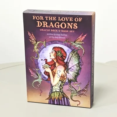 10,4 * 7,3 cm für The Love of Dragons Oracle Deck 44 Stück Karten Image