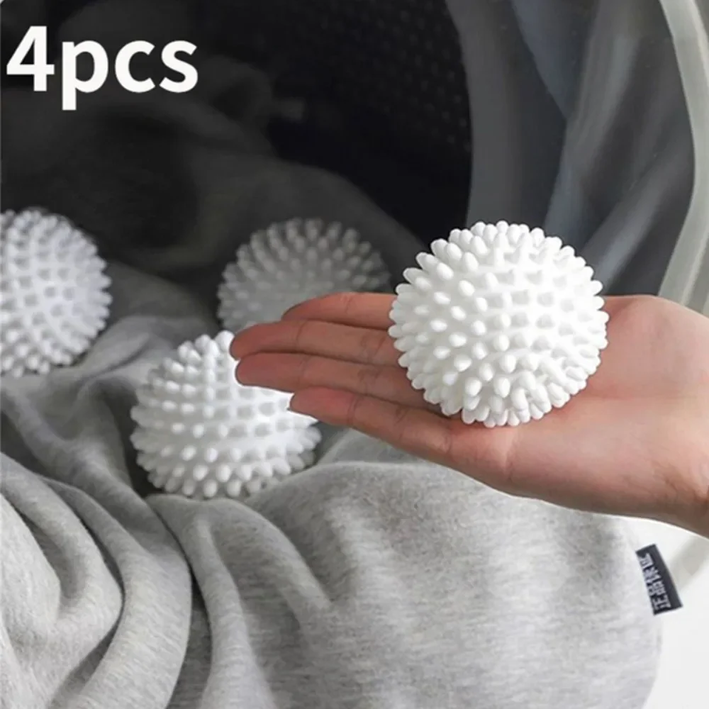 4 Stück PVC-Trockner Ball wieder verwendbare Wäsche kugel Waschmaschine Trocknen Stoff Weichspüler Ball für zu Hause Kleidung Reinigungs werkzeug Zubehör