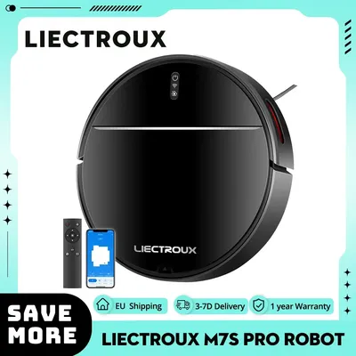 Liectroux x6 roboter staubsauger, 6500pa absaugung, lds laser navigation, 235ml wassertank, 400ml Image