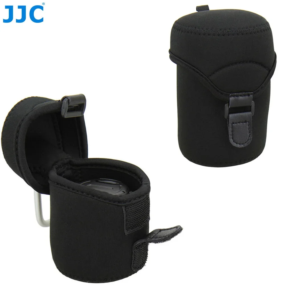 JJC Neopren-Kameraobjektiv-Tasche für Canon EF-M 15-45 mm F3.5-6.3 IS STM EF-M 28 mm F3.5 IS STM Objektiv Sony Fuji Nikon Olympus