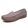Sommer Damen Freizeit schuhe Leder 100% Damen atmungsaktive Wohnungen Arbeits büro Walking Damenschuhe plus Größe 35-41