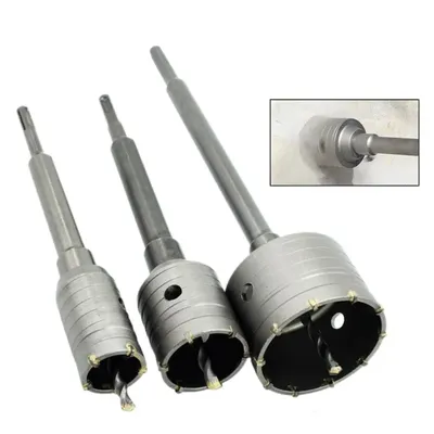 30-160mm SDS PLUS Concrete Hole Saw Electric Hollow Core Drill Bit Shank 110-510mm Cement Stone Wall Air Conditioner Drill Tool