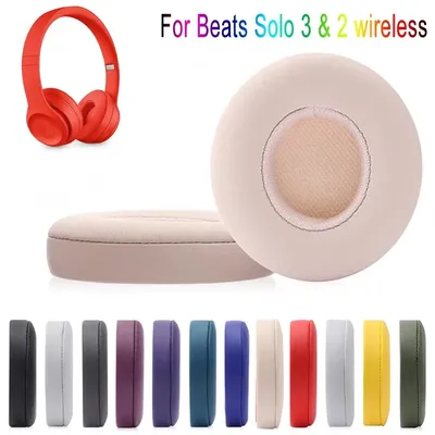 Replacement Earpads for Beats Solo 2 & 3 by Wicked Cushions Ear Pads for Beats Solo3 Wireless ON-Ear Headphones black/white