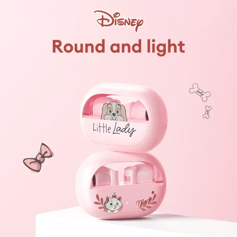 Disney TWS Auricolari Bluetooth 5.4 senza fili con microfono Chiamata HD Cuffie da gioco con audio stereo HiFi a bassa latenza Cuffie carine QS-T18
