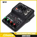 Console per scheda audio portatile professionale a 2 canali Mini MIXER USB per canto in studio di