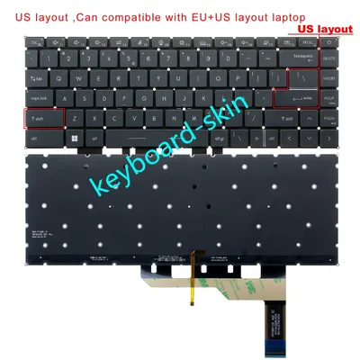 New US backlit keyboard for MSI Stealth 15M A11UEK A11UE A11SDK A11SEK MS-1562 MS-1563 series laptop