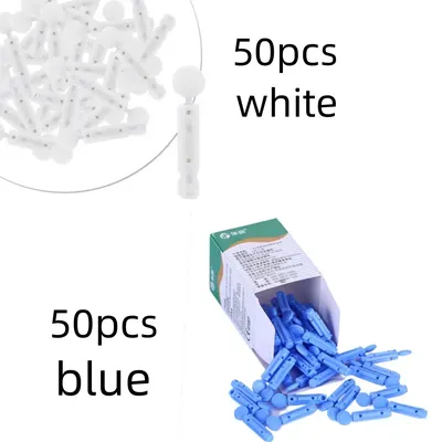 50pcs Blood Lancet Pen Disposable Needles Pen Glucose Meter Diabetes Test Sterile Lancets Vent Drain
