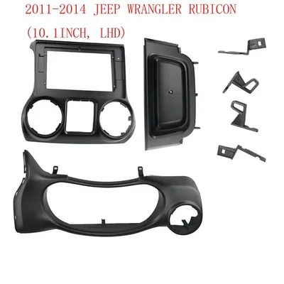 Car GPS Navigation Stereo For Jeep Wrangler 2011- 2016 2017 Radio Fascias Panel Frame Fit 2Din 10.1