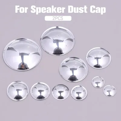 2PCS Speaker Dust Cap Woofer Loudspeaker Dust Cover Bright-Silver 20mm 30mm 40mm 50mm Repair Audio