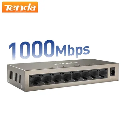 Tenda TEG1008M Full Gigabit Swicth Ethernet Desktop 16Gbps 8Port 10/100/1000Mbps Full-duplex Network