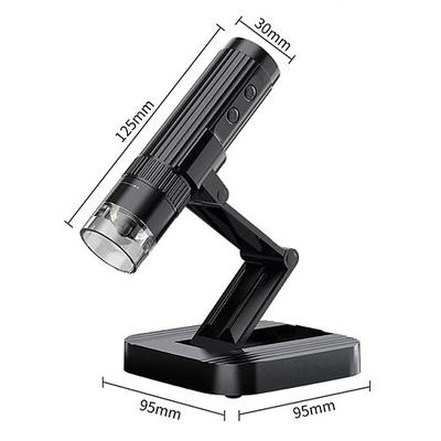 Microscopio digitale 1000x con fotocamera 2in1 usb wifi microscopio elettronico portatile 8 led lente di ingrandimento per test cutanei riparazione cellulare
