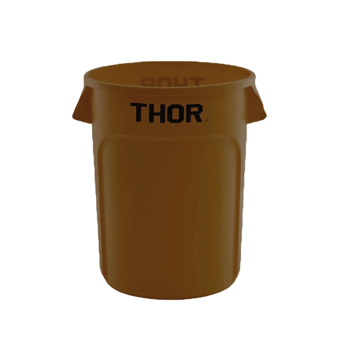 6 x Trust THOR Runder Behälter 23L, braun, 33,5 x 38,7 cm Image